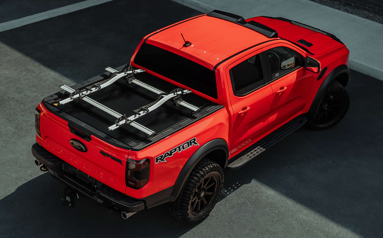 Code Orange Ford Raptor fitted with Predator accessories
