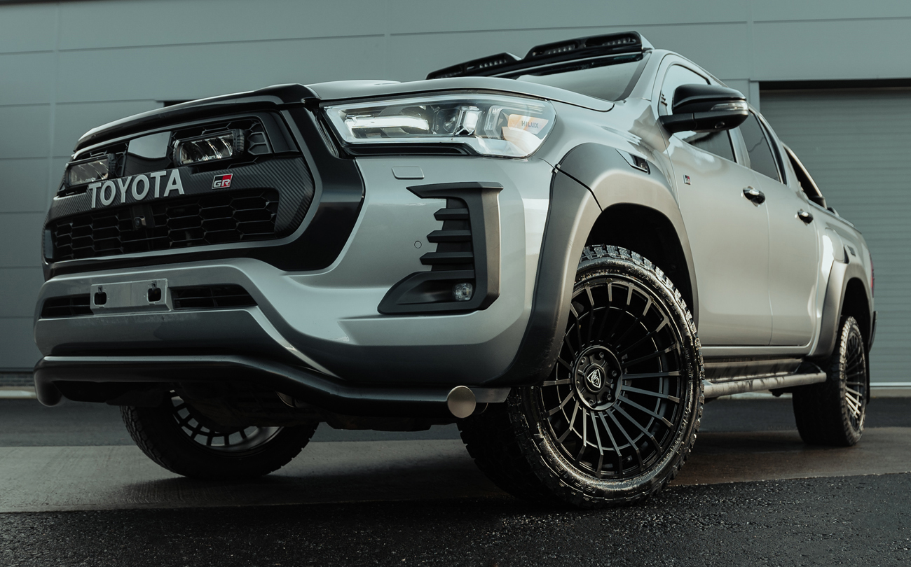 Stunning silver Toyota Hilux GR Sport fitted with Predator accessories