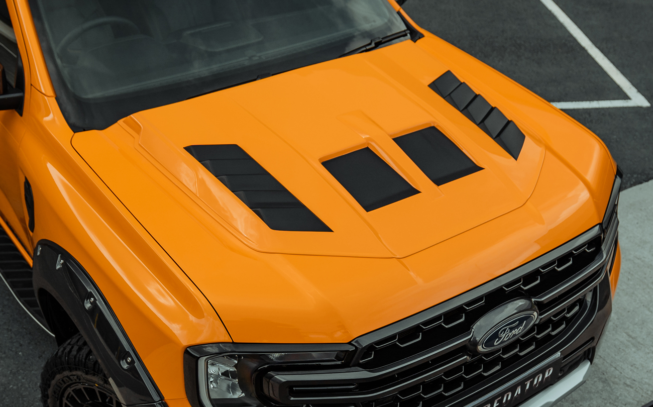 Ford Ranger 2023+ Predator colour-coded bonnet scoop