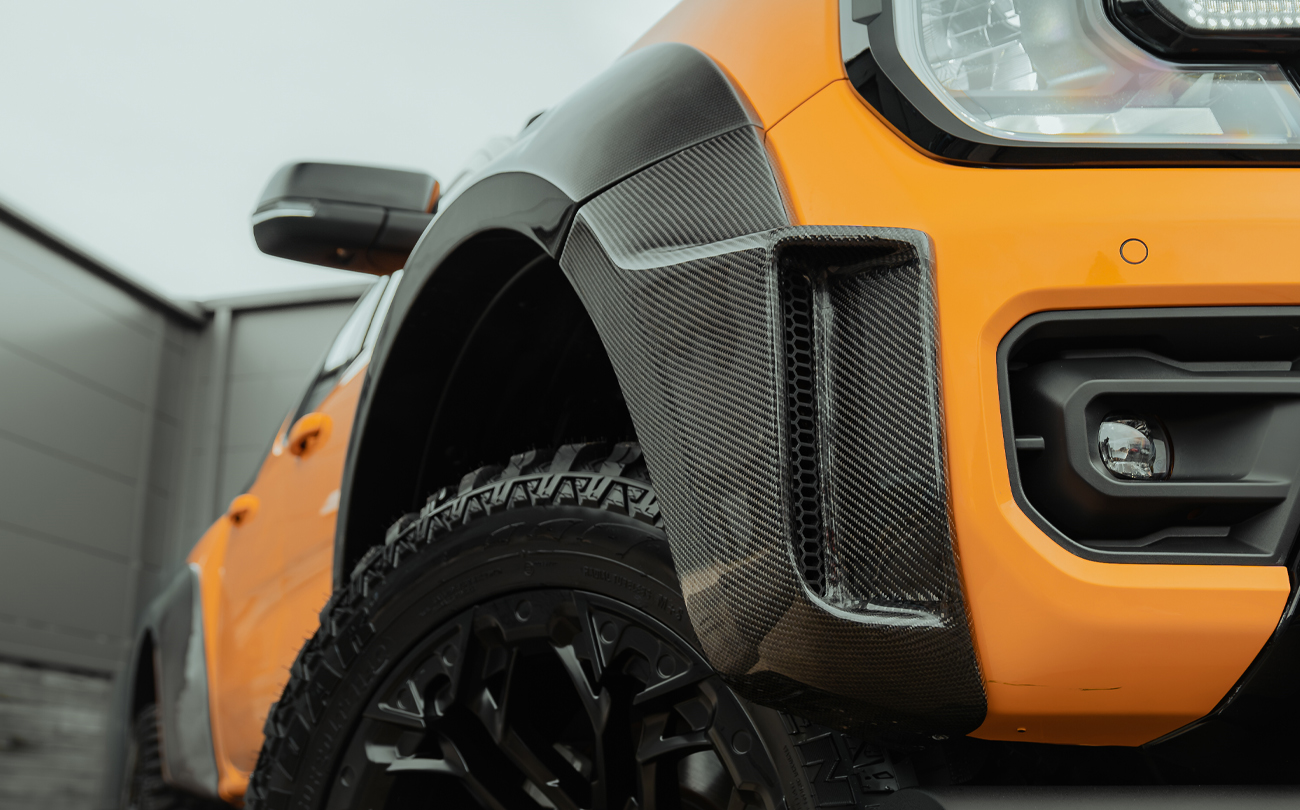 Full carbon fibre wheel arches for next generation Ford Ranger