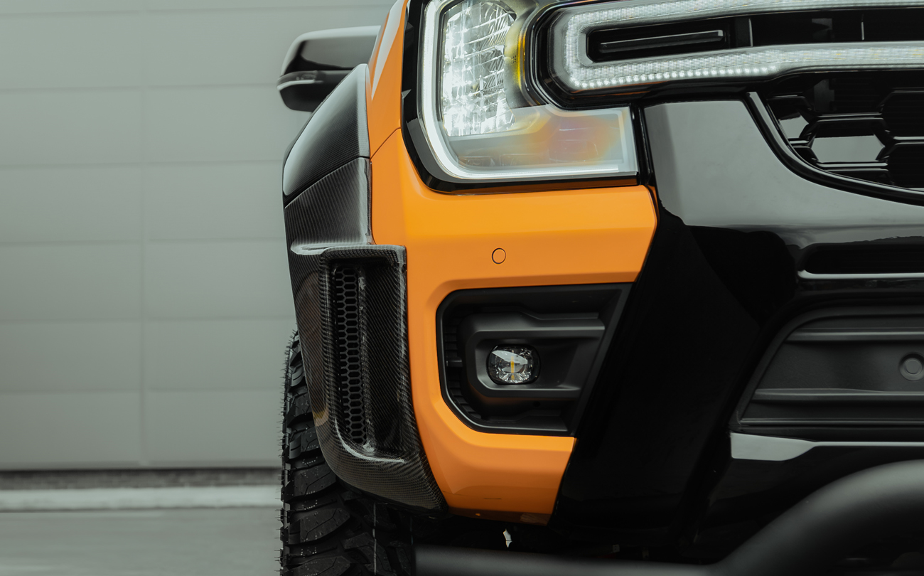 Carbon fibre wheel arches for 2023+ Ford Ranger