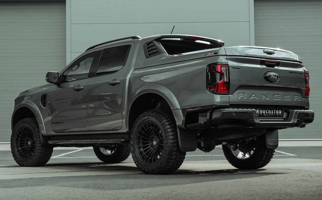 Customised carbonised grey next-gen Ford Ranger