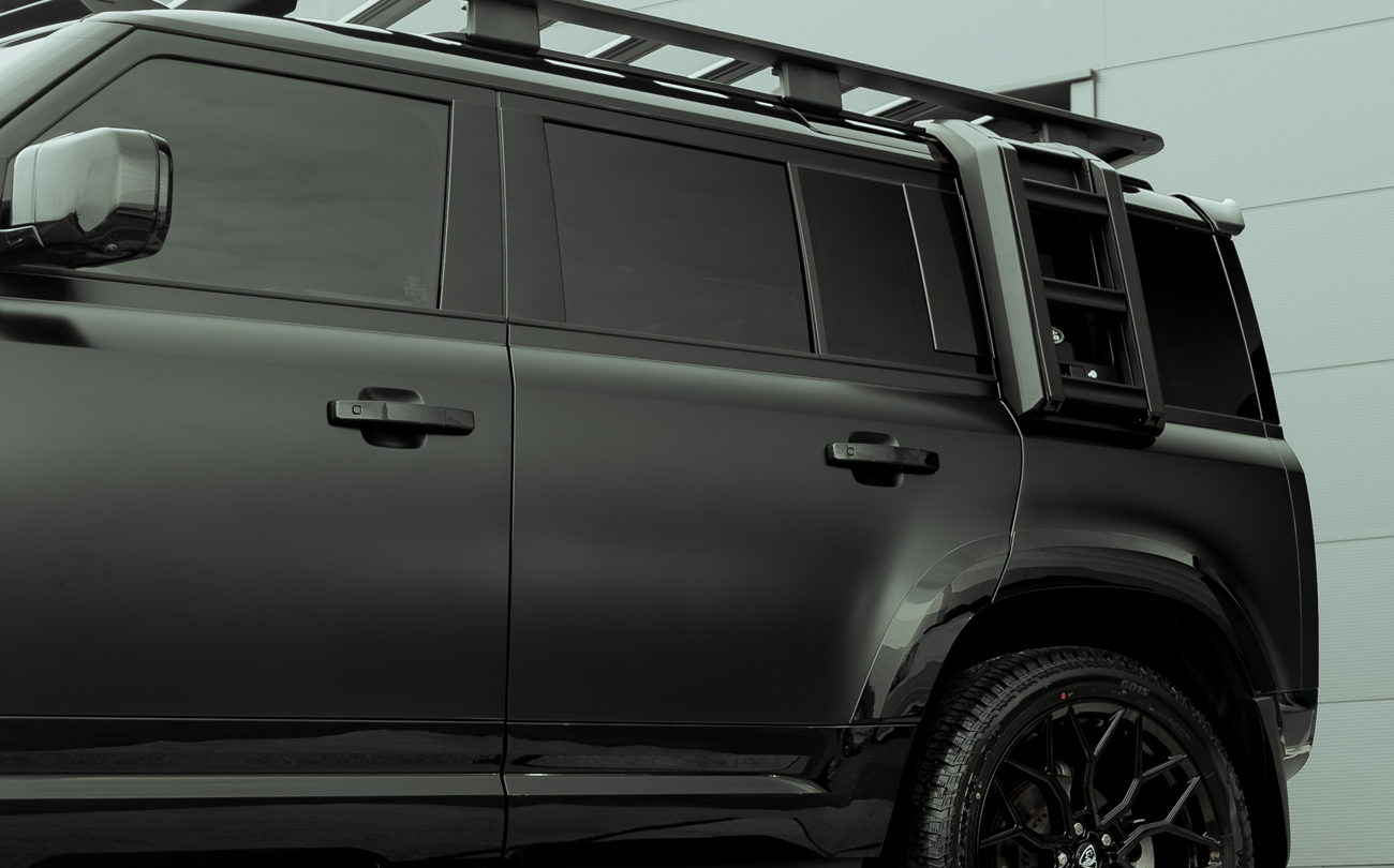 Land Rover Defender L663 Satin Black Wrap by Predator