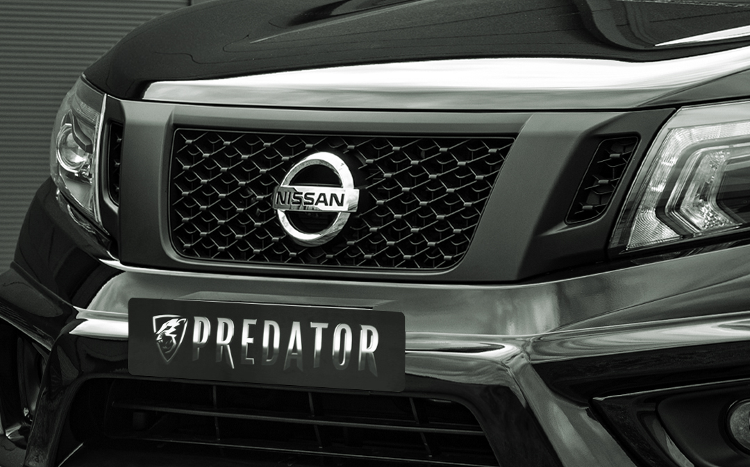 Navara NP300 black mesh grille by Predator