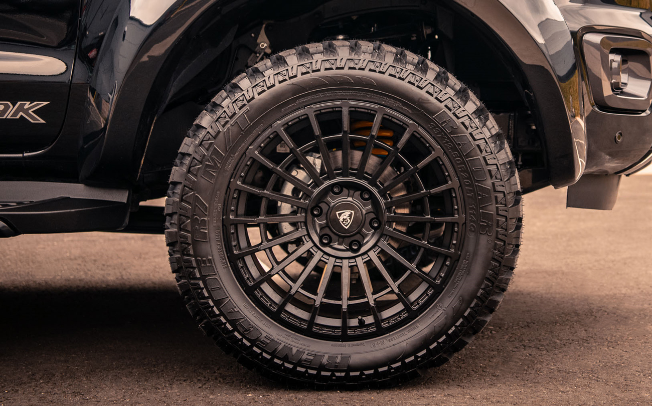 20 inch Predator Iconic alloys in matte black for Ford Ranger 2019-2022 T8